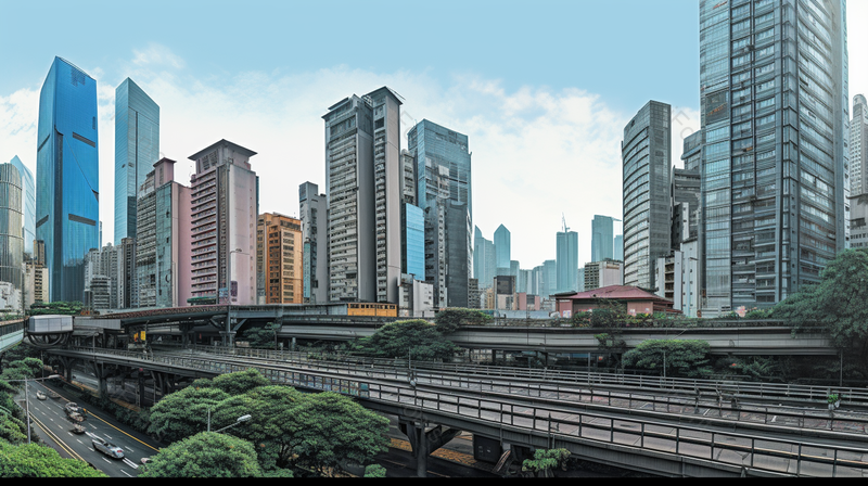 火车高楼林立现代城市大厦铁路网经济运输物流网摄影图,高清,摄影图,摄影图片,图片大全,摄影图免费下载